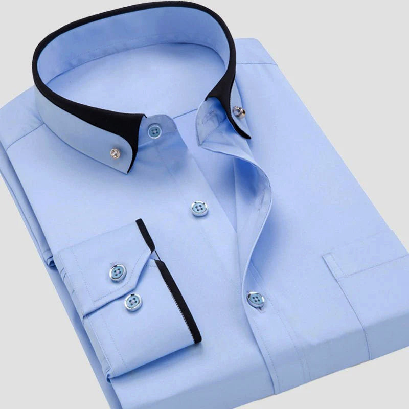 Edward Stone Contrast Collar Button-Down Shirt