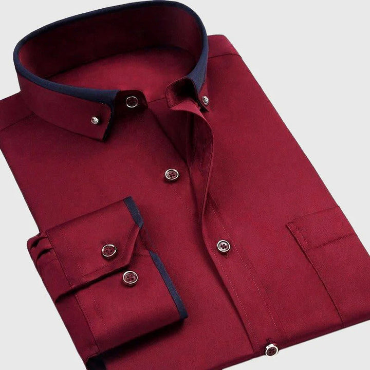 Edward Stone Contrast Collar Button-Down Shirt