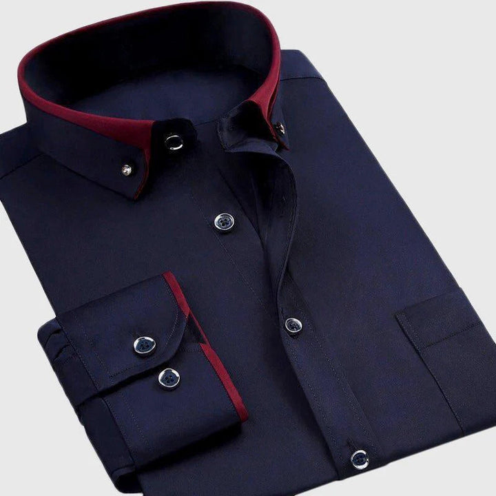 Edward Stone Contrast Collar Button-Down Shirt