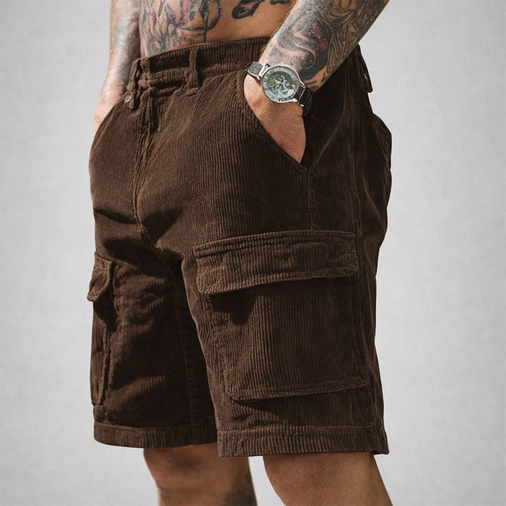 Edward Stone Corduroy Cargo Shorts
