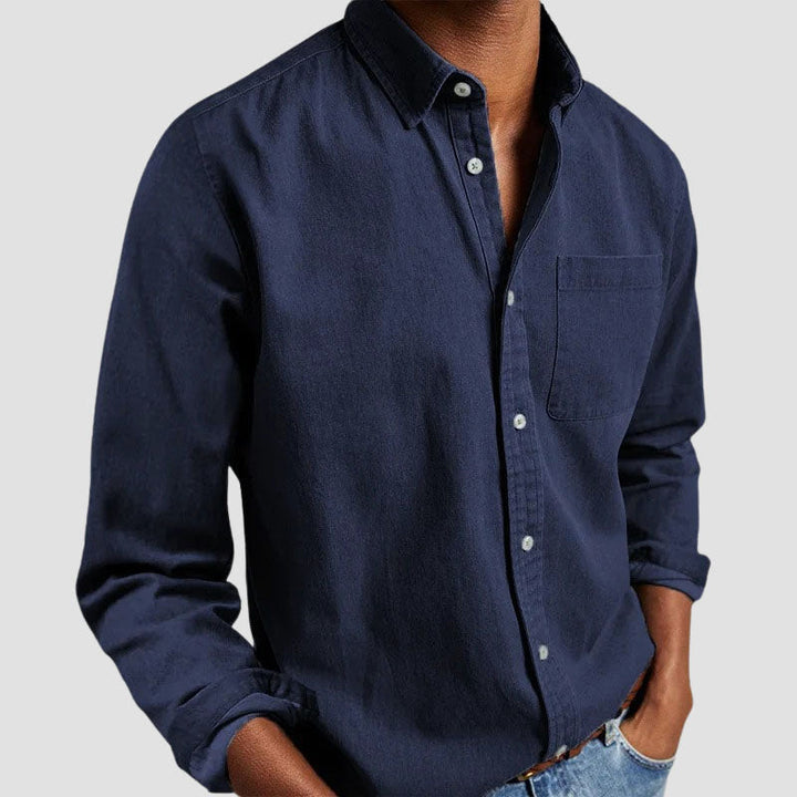 Edward Stone Cotton Button-Up Shirt