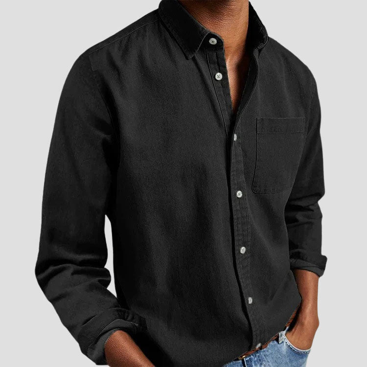 Edward Stone Cotton Button-Up Shirt