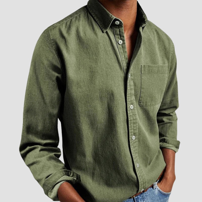 Edward Stone Cotton Button-Up Shirt
