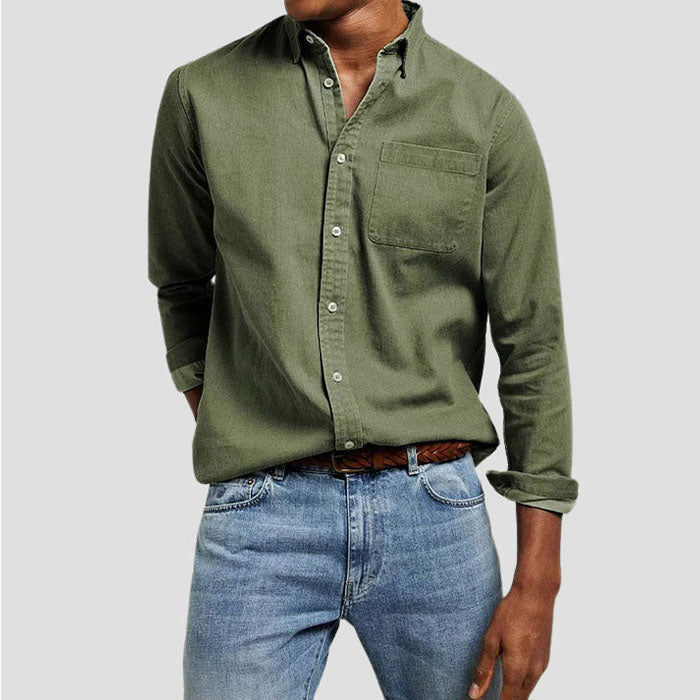 Edward Stone Cotton Button-Up Shirt
