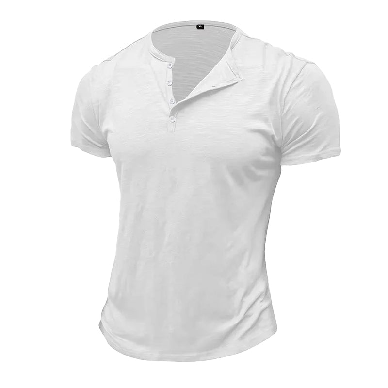 Edward Stone Cotton Henley T-Shirt