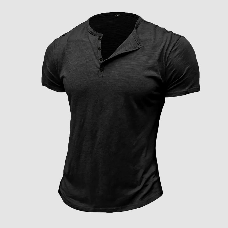 Edward Stone Cotton Henley T-Shirt
