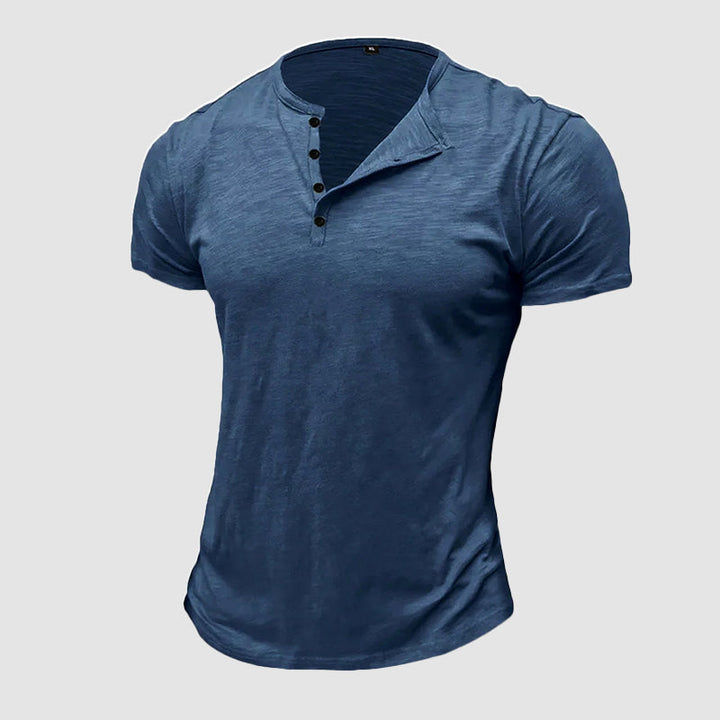 Edward Stone Cotton Henley T-Shirt