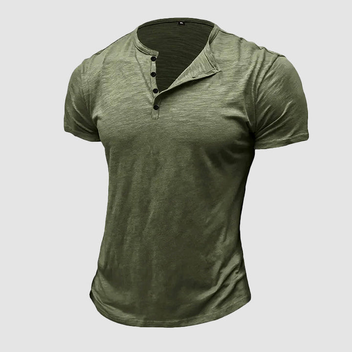 Edward Stone Cotton Henley T-Shirt