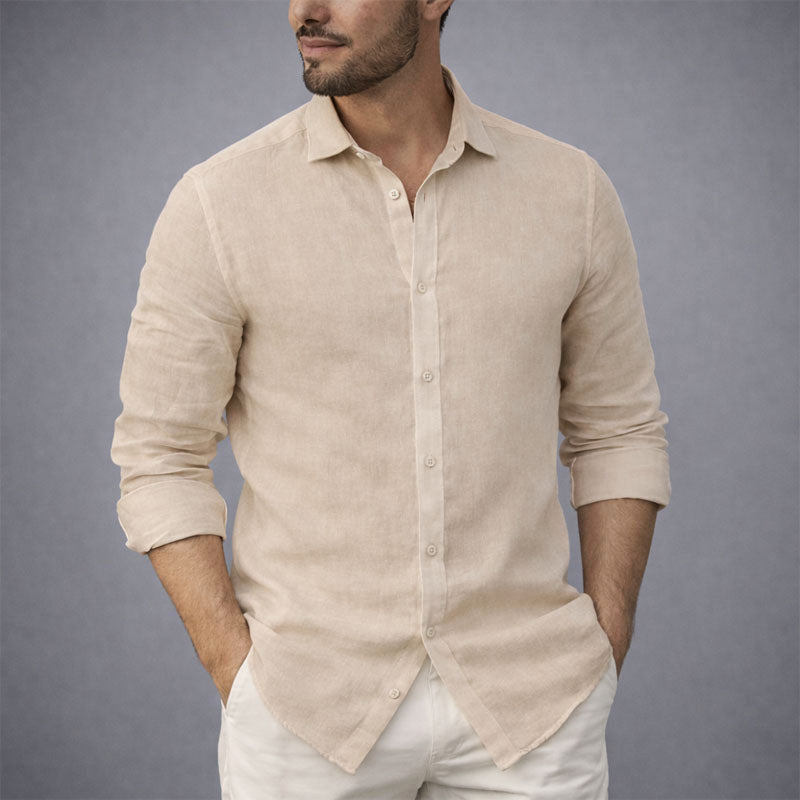 Edward Stone Cotton Shirt with Button Front