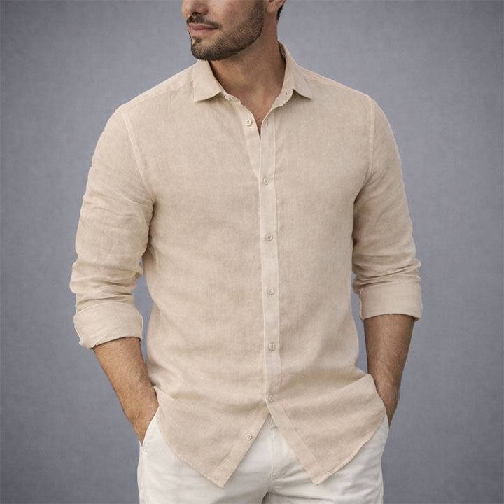 Edward Stone Cotton Shirt with Button Front