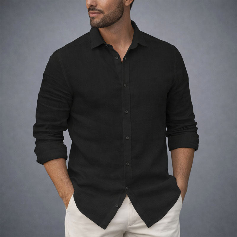Edward Stone Cotton Shirt with Button Front