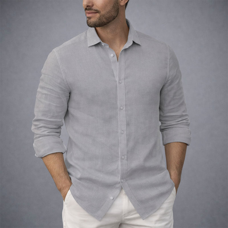 Edward Stone Cotton Shirt with Button Front