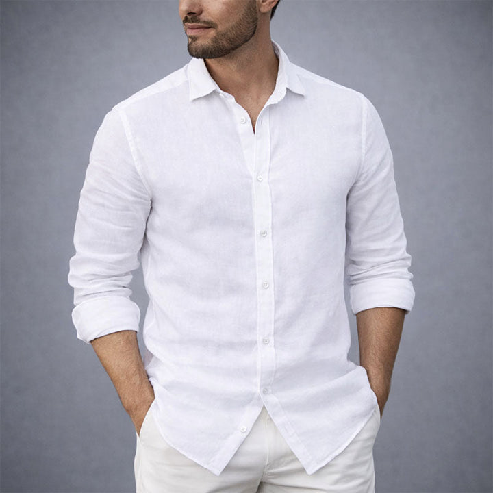 Edward Stone Cotton Shirt with Button Front