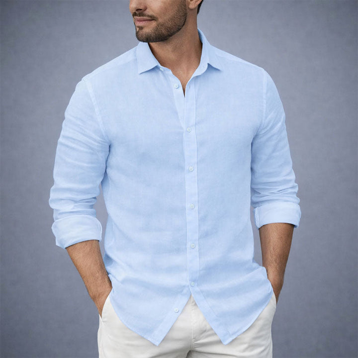 Edward Stone Cotton Shirt with Button Front