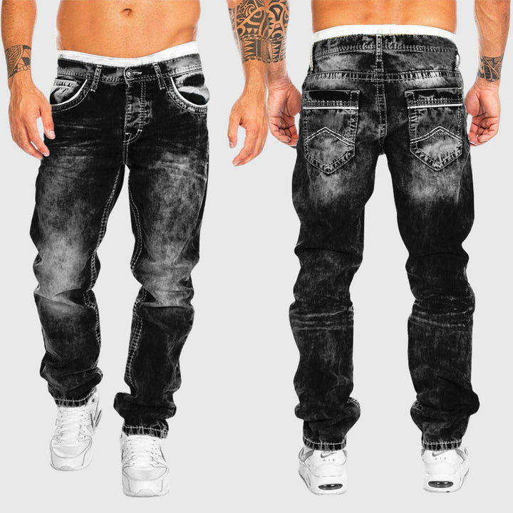 Edward Stone Faded Slim Fit Denim Jeans