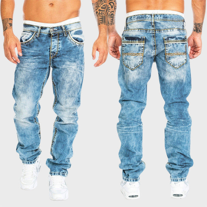 Edward Stone Faded Slim Fit Denim Jeans