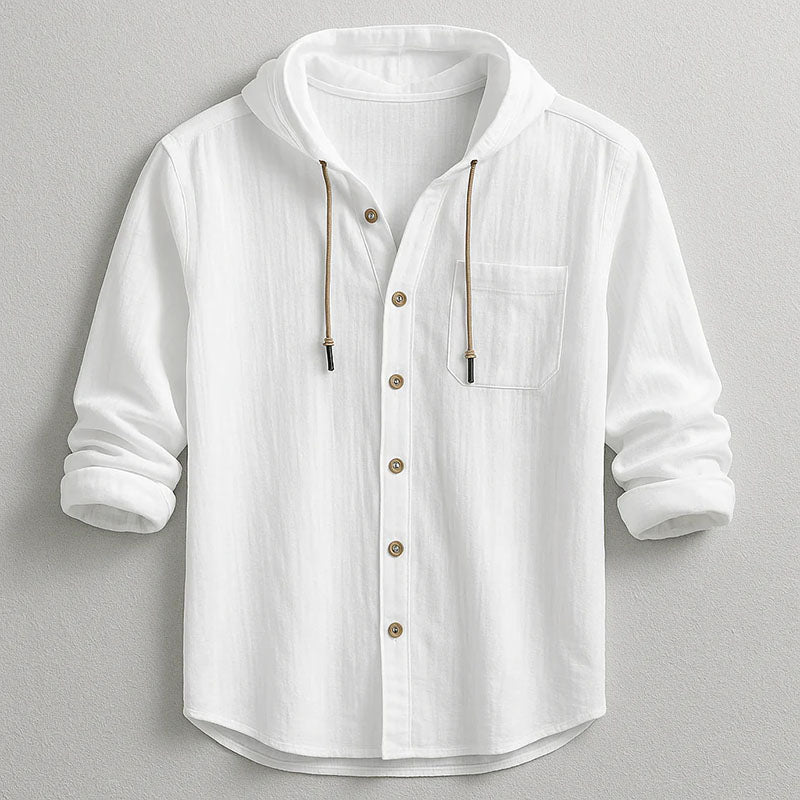 Edward Stone Hooded Button-Up Shirt