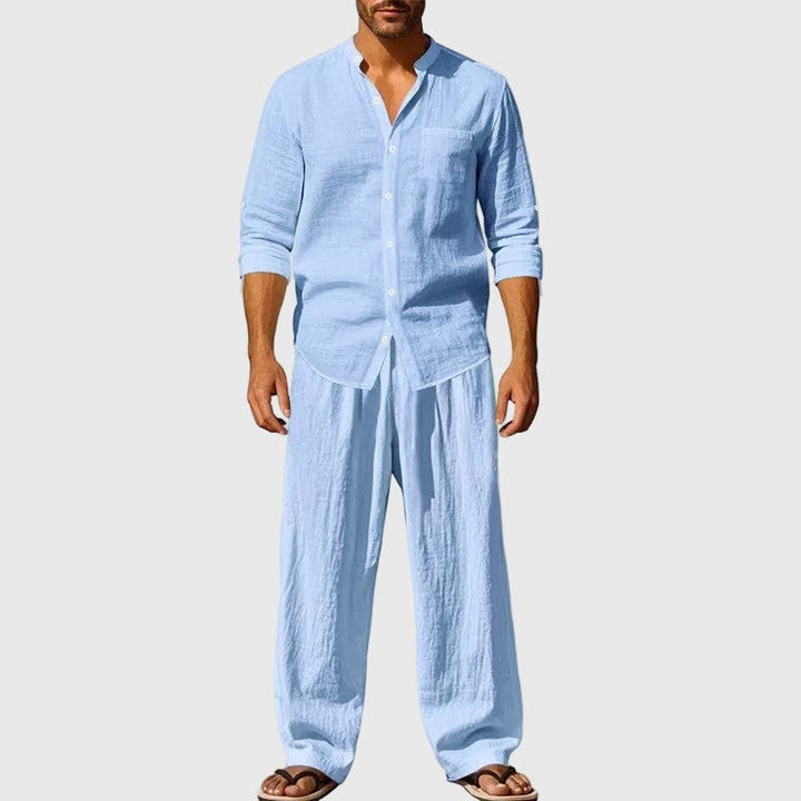 Edward Stone Linen Loose-Fit Two-Piece Outfit