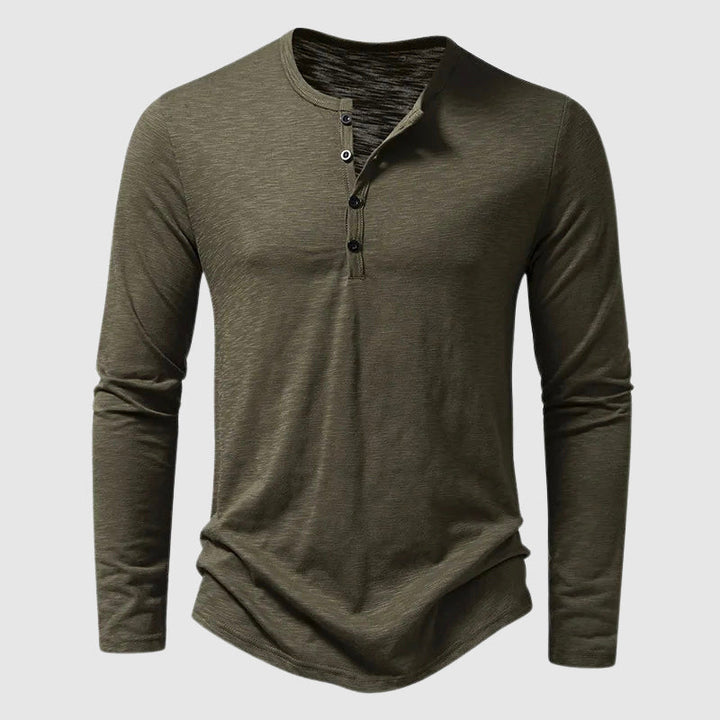 Edward Stone Long Sleeve Henley Shirt