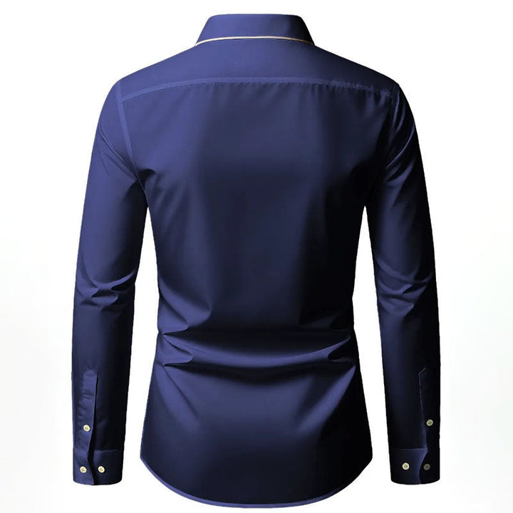 Edward Stone Long Sleeve Shirt with Contrast Trim