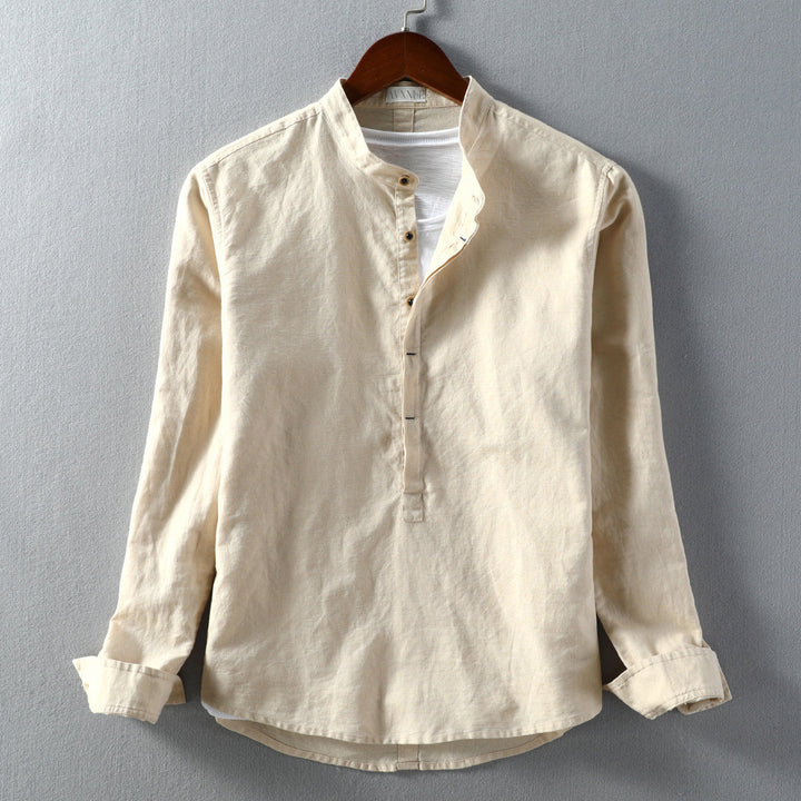 Edward Stone Long Sleeve Stand Collar Shirt