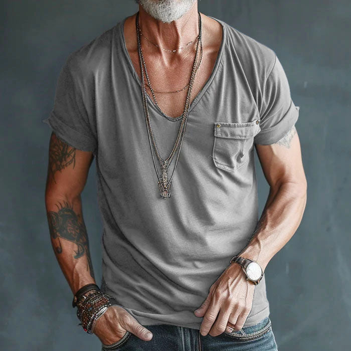 Edward Stone Pocket Front V-neck Shirt
