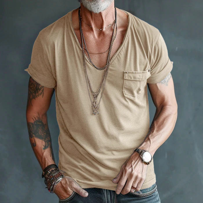 Edward Stone Pocket Front V-neck Shirt