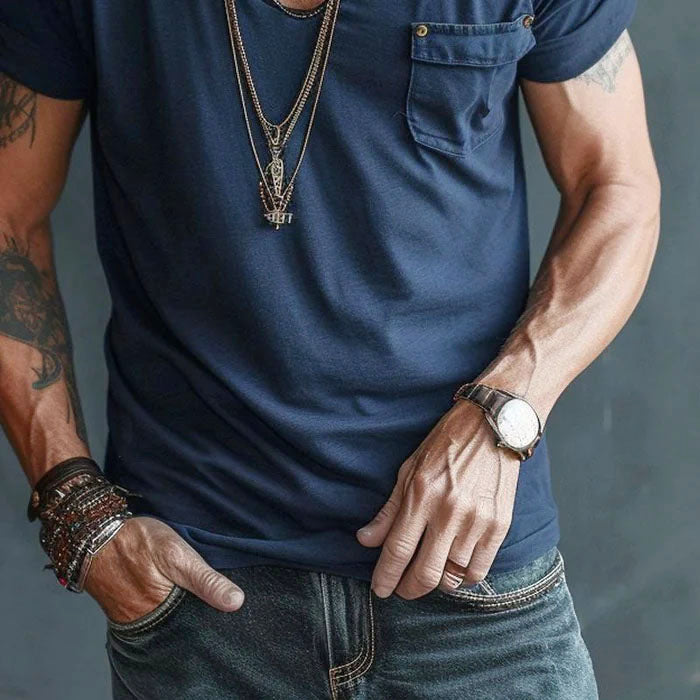 Edward Stone Pocket Front V-neck Shirt