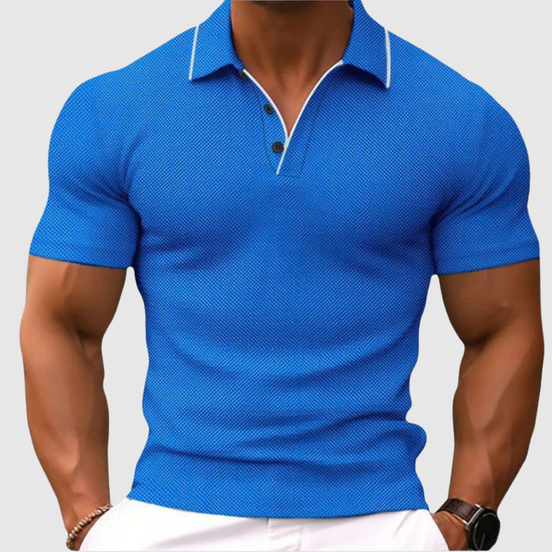 Edward Stone Polo Shirt with Textured Knit