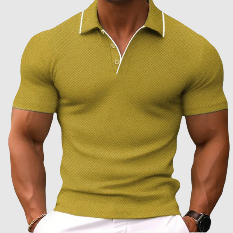 Edward Stone Polo Shirt with Textured Knit