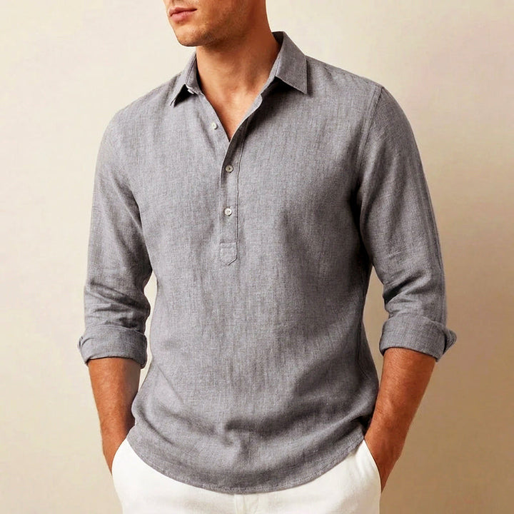 Edward Stone Popover Long Sleeve Shirt
