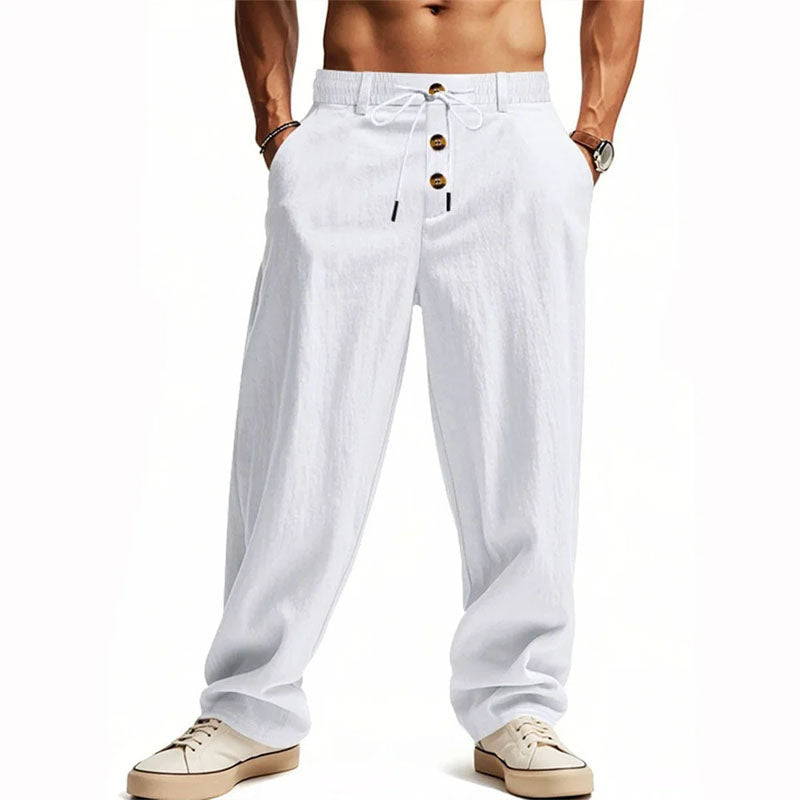 Edward Stone Relaxed Straight-Leg Pants