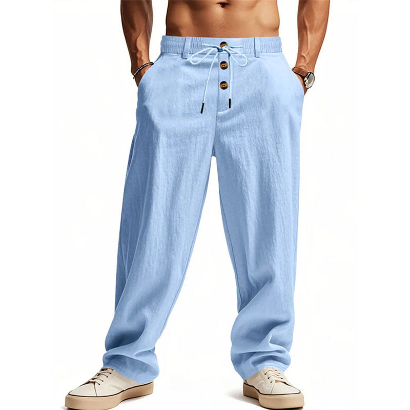 Edward Stone Relaxed Straight-Leg Pants