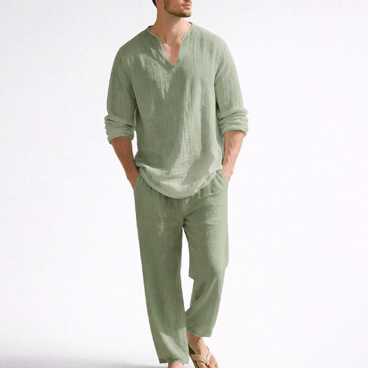 Edward Stone Relaxed Two Piece Linen Set