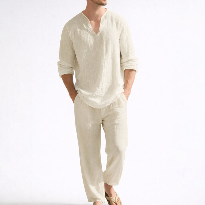 Edward Stone Relaxed Two Piece Linen Set