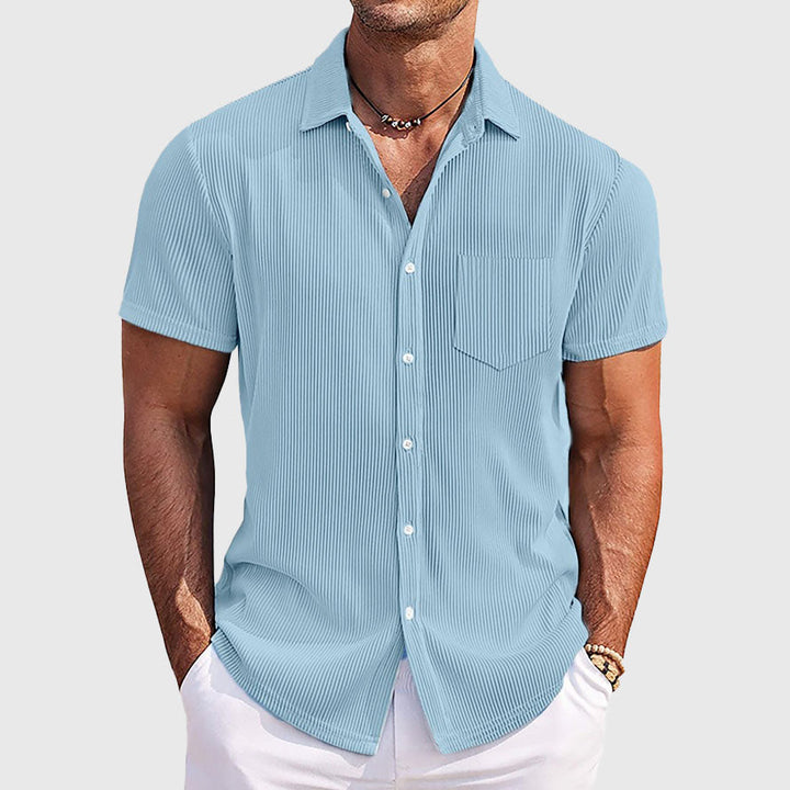 Edward Stone Ribbed Casual Summer Shirt