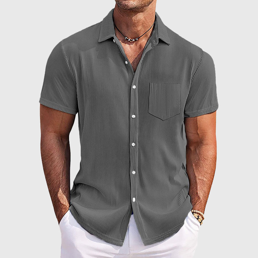 Edward Stone Ribbed Casual Summer Shirt