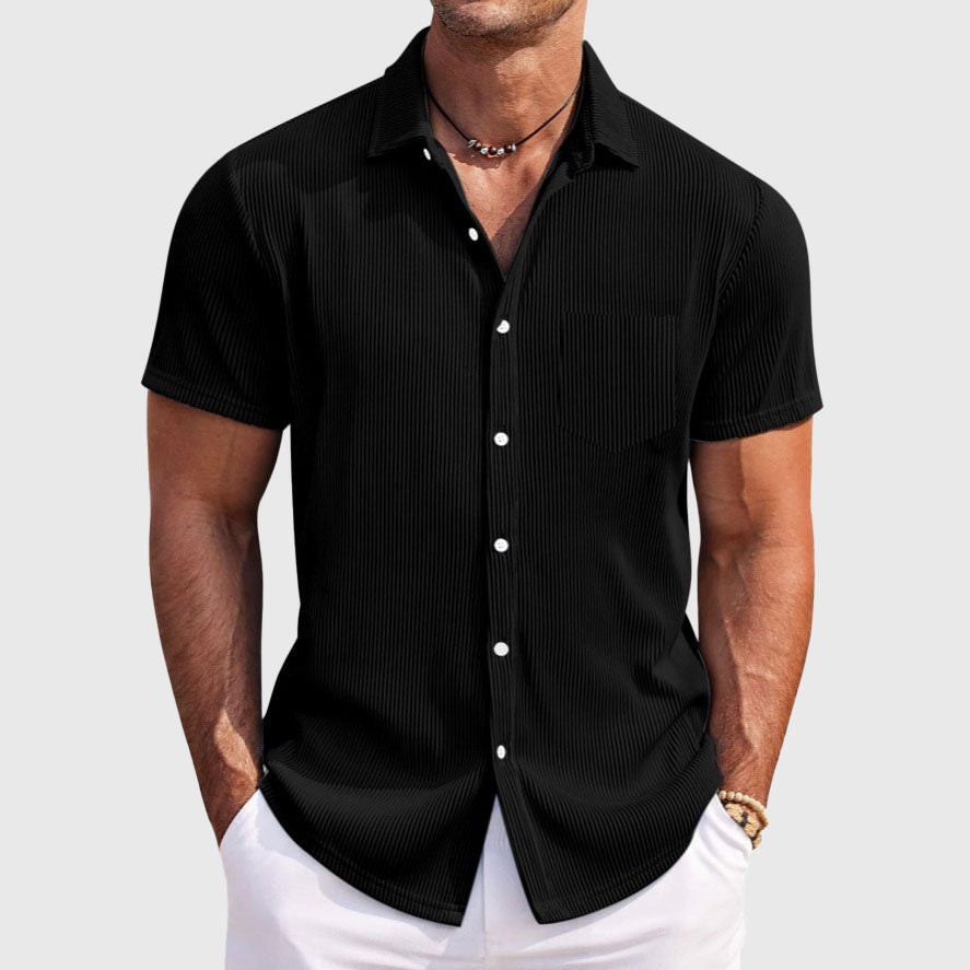 Edward Stone Ribbed Casual Summer Shirt