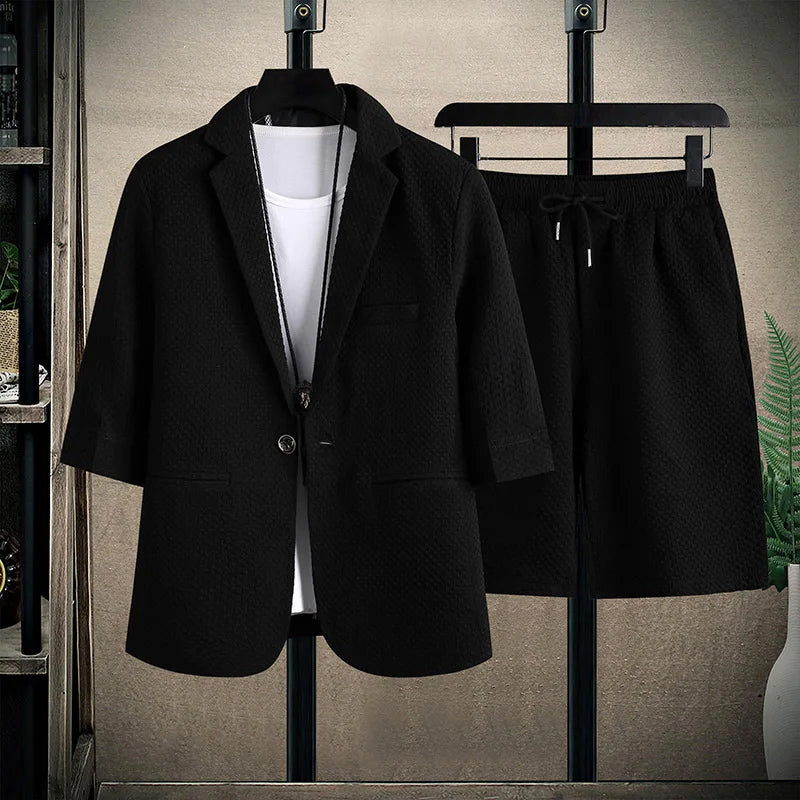 Edward Stone Short Sleeve Blazer and Shorts Set