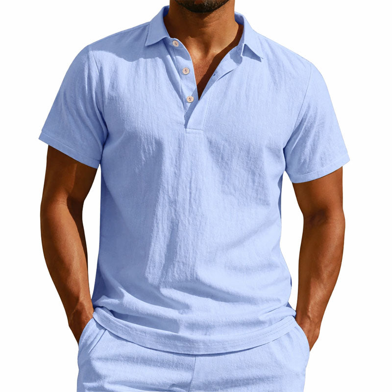 Edward Stone Short Sleeve Henley Shirt