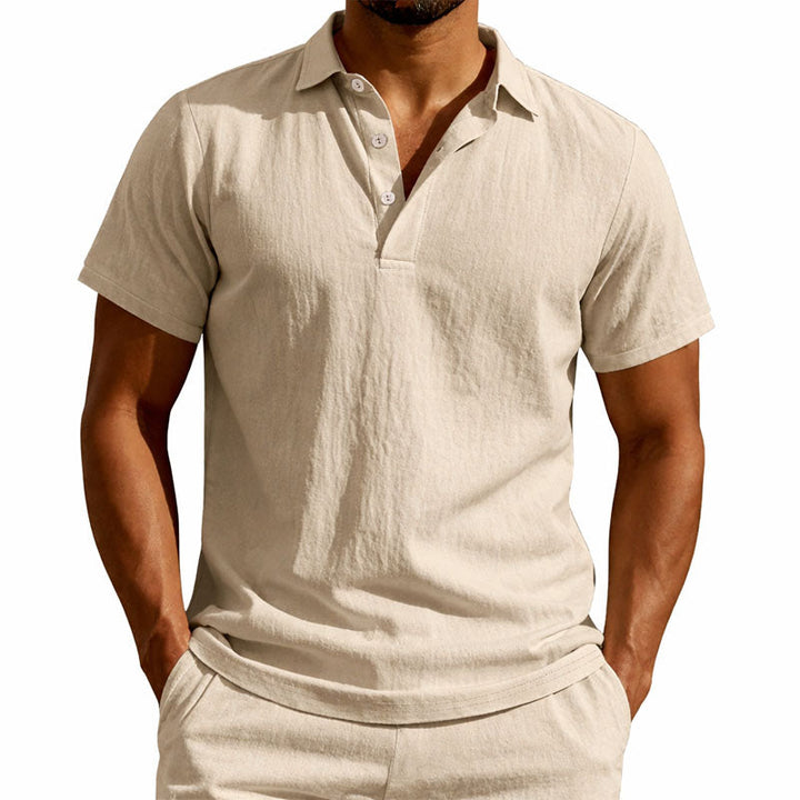 Edward Stone Short Sleeve Henley Shirt