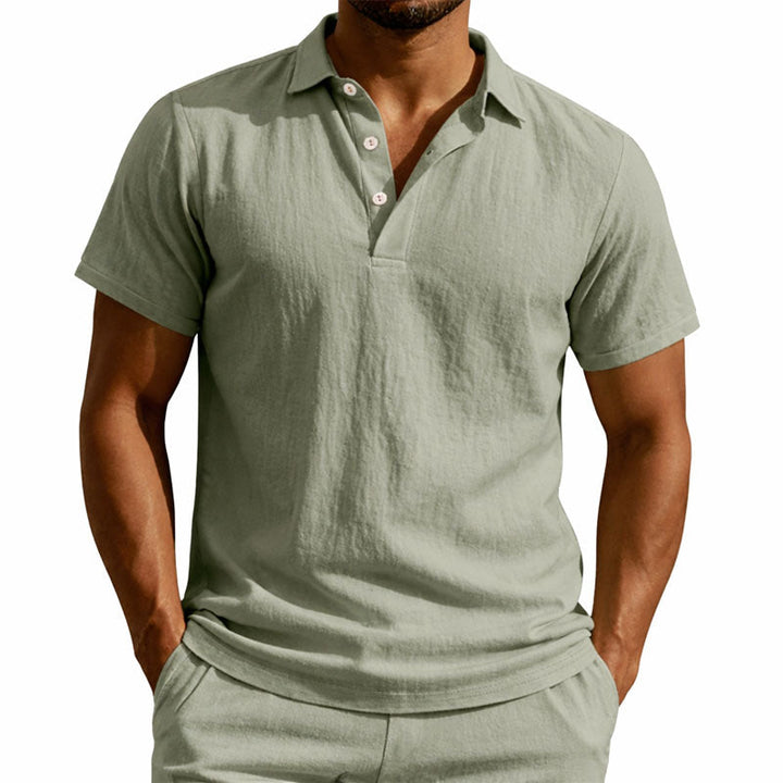 Edward Stone Short Sleeve Henley Shirt