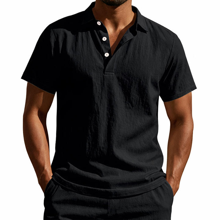 Edward Stone Short Sleeve Henley Shirt