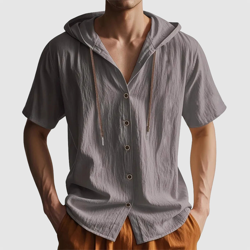 Edward Stone Short Sleeve Hooded Summer Shirt