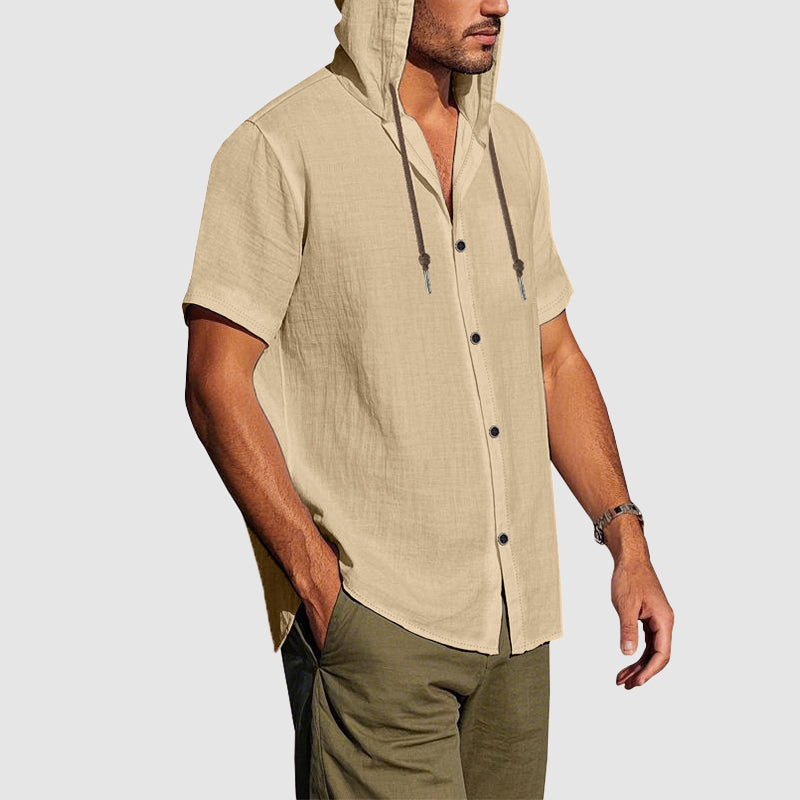 Edward Stone Short Sleeve Hooded Summer Shirt