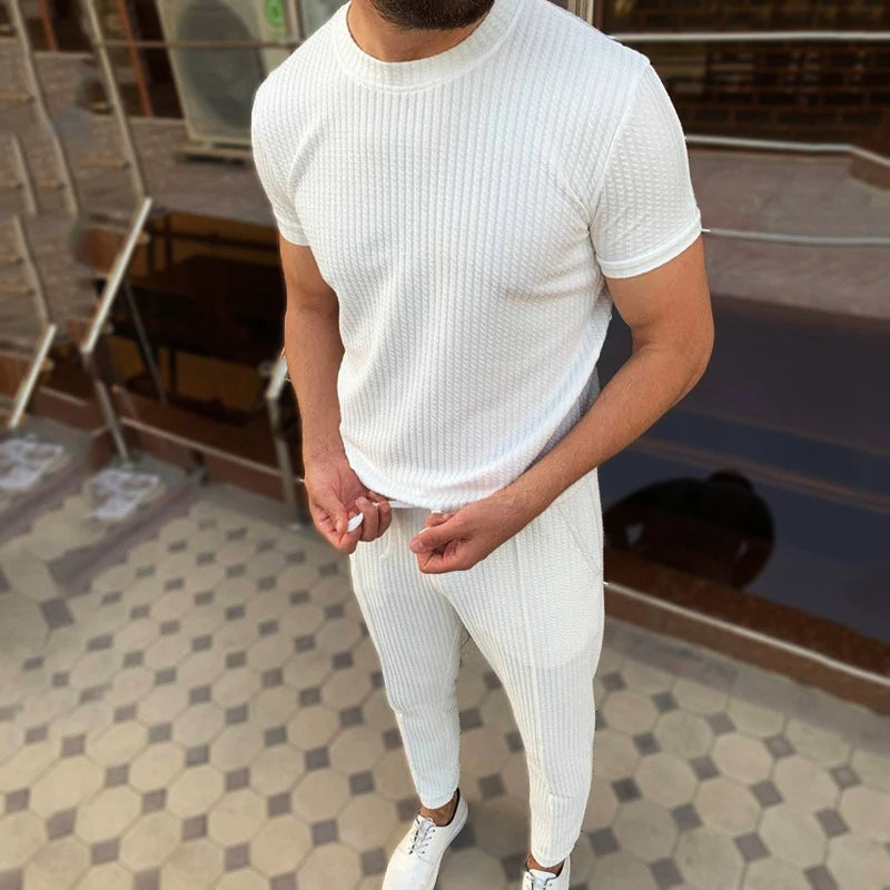Edward Stone Slim Fit Textured T-Shirt