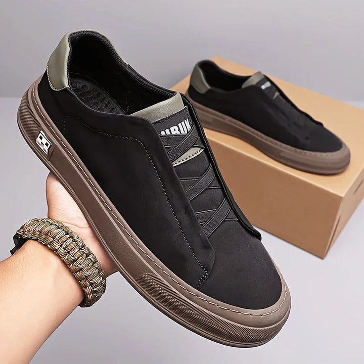 Edward Stone Stretch Lace Flat Sneakers