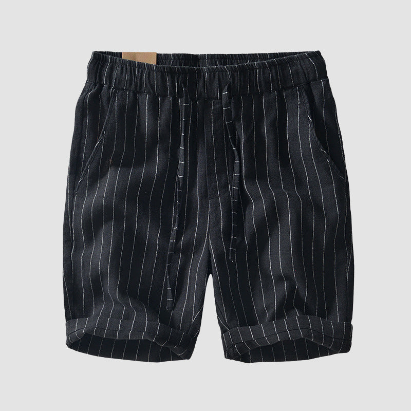 Edward Stone Striped Drawstring Shorts