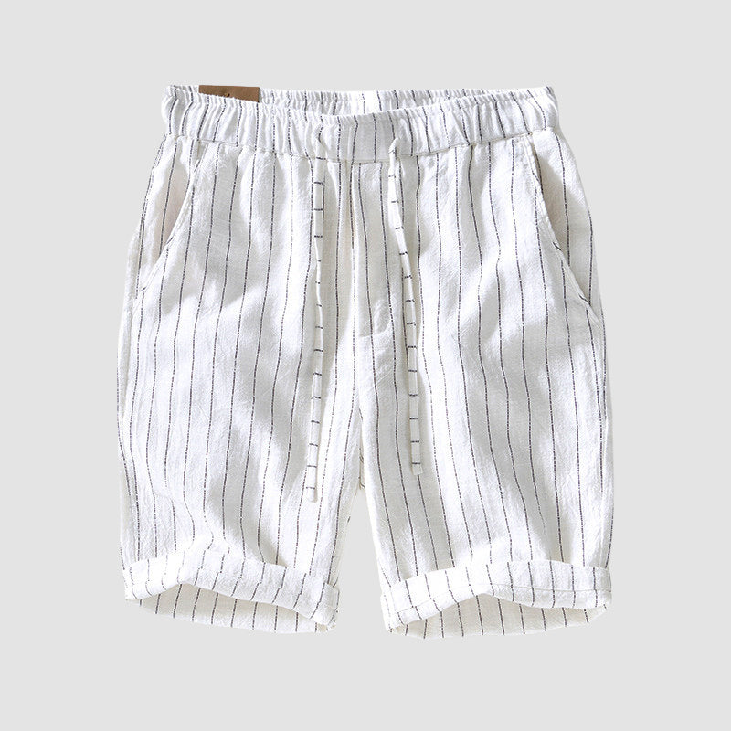 Edward Stone Striped Drawstring Shorts