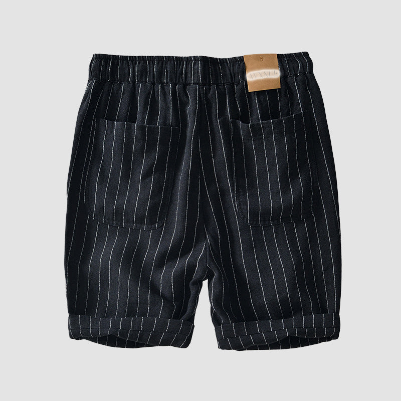 Edward Stone Striped Drawstring Shorts